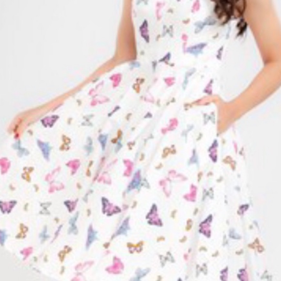 New 1950s -style Butterfly Swing Dress - Picture 2 of 4